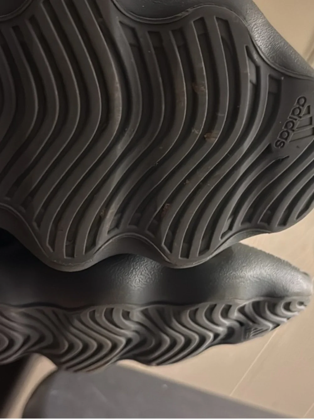 Yeezy Boost-Style Athletic Shoes in Light Gray